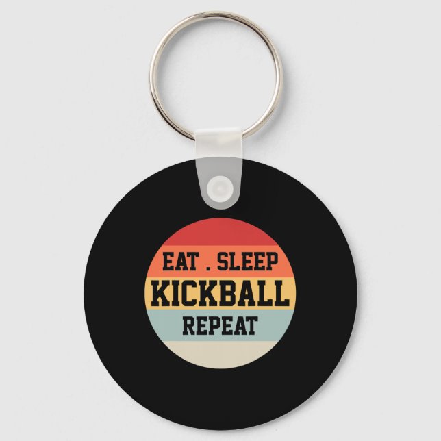 Porte-clés Kickball Player Retro Funny Cadeau (Recto)