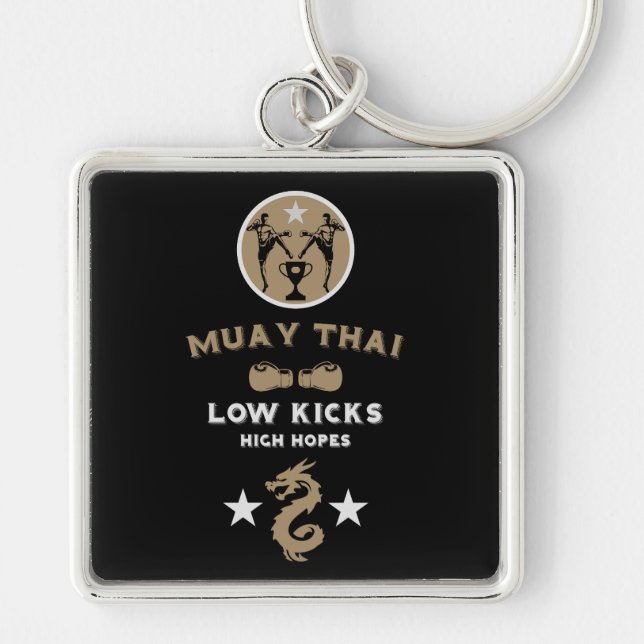 Porte-clés Kickboxer Muay Thai Sport (Devant)