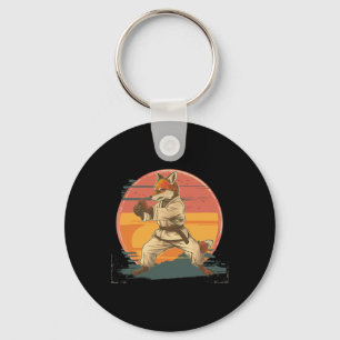 Porte-clés Kickboxing Fox Arts Martiaux Karaté Jiu-jitsu Mma 