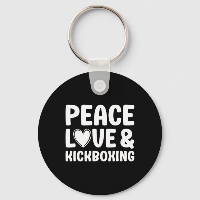 Porte-clés Kickboxing I Love Kickboxing Kickboxer  (Recto)