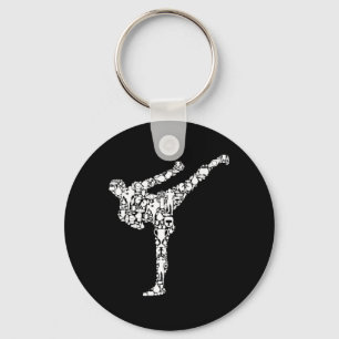 Porte-clés Kickboxing Kickboxer Karaté Garçons Enfants Hommes