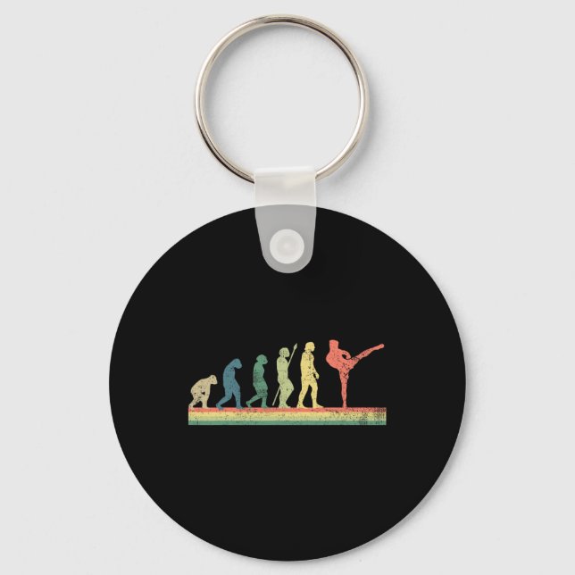 Porte-clés Kickboxing Kickboxer Rétro Vintage  (Recto)