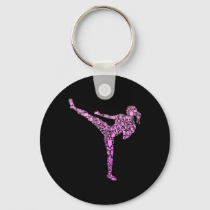 Porte-clés Kickboxing Kickboxeur Karaté Filles Enfants Femmes