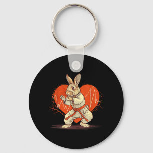 Porte-clés Kickboxing Lapin Karaté Taekwondo Jiu-Jitsu MMA