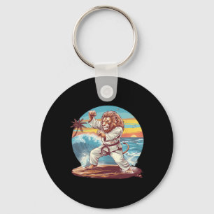 Porte-clés Kickboxing Lion Plage Coucher de soleil Jiu-jitsu
