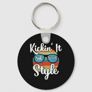 Porte-clés Kickin' It 5e Grade Style Retour à l'école Element