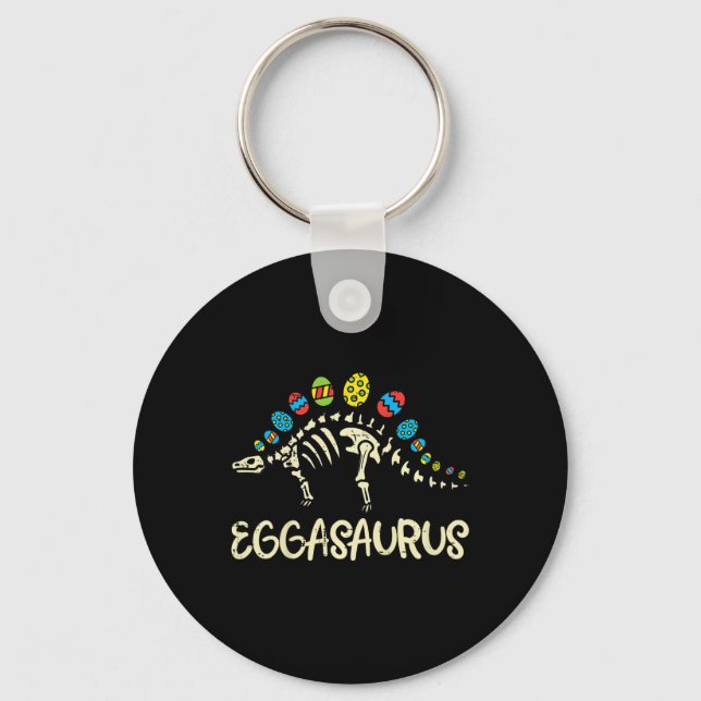 Porte-clés Kids Eggasaurus Easter Stegosaurus Dinosaur Boys K (Recto)