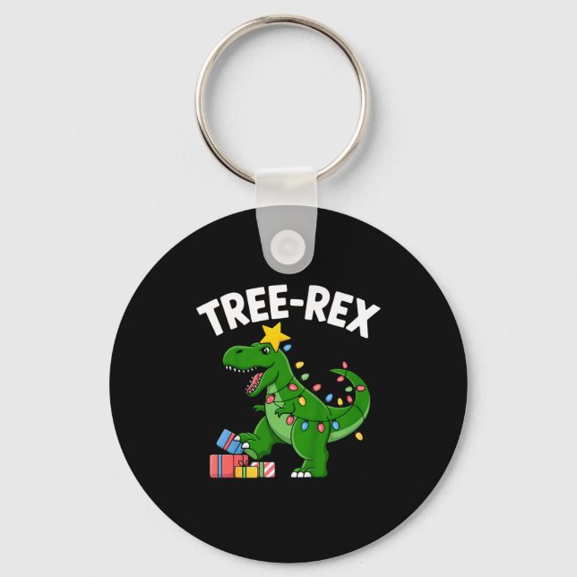 Porte-clés Kids Tree-rex Christmas Dinosaur T-rex Shirt Toddl (Recto)