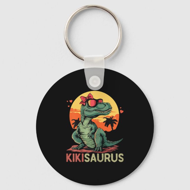 Porte-clés Kikisaurus Dino Dinosaur Kiki-saurus T-rex Mother' (Recto)
