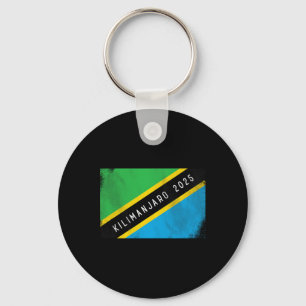 Porte-clés Kilimanjaro 2025 Tanzanie Drapeau Mont Kilimanjaro