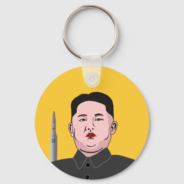 Porte-clés Kim Jong-un et missile nucléaire (Recto)