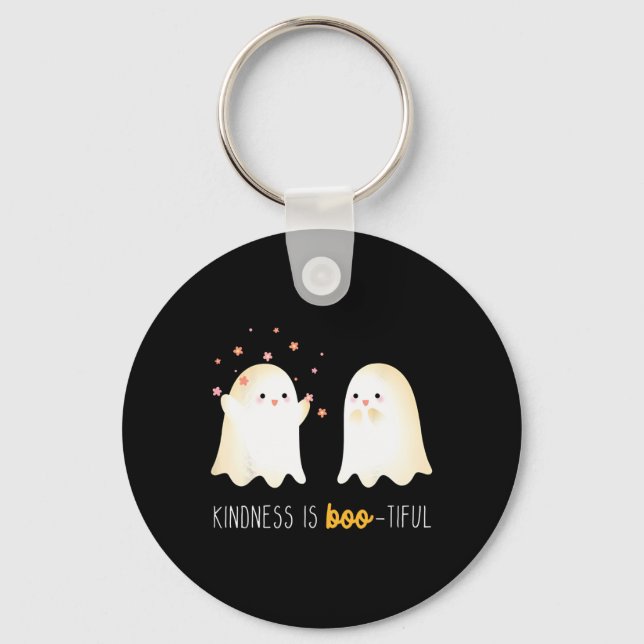 Porte-clés Kindness Is Boo Tiacher Enseignant Cute Ghost Hall (Recto)