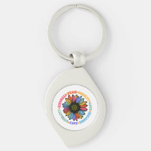 Porte-clés Kindness Peace Equality Love Hope Diversity Human