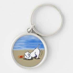 Porte-clés KiniArt Beach Westie