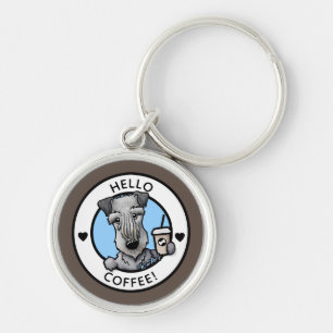 Porte-clés KiniArt Café Cesky Terrier Porte - clé