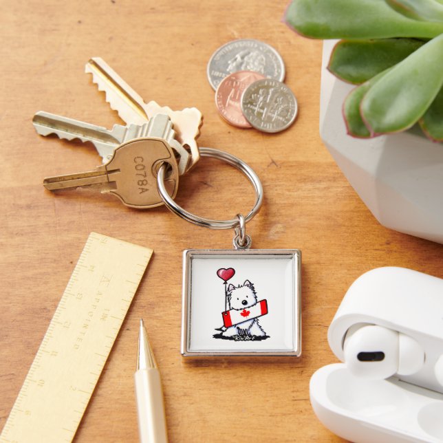 Porte-clés KiniArt Canadian Westie (Bureau)