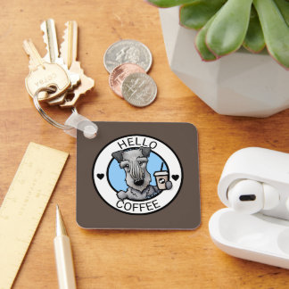 Porte-clés KiniArt Cesky amateur de café