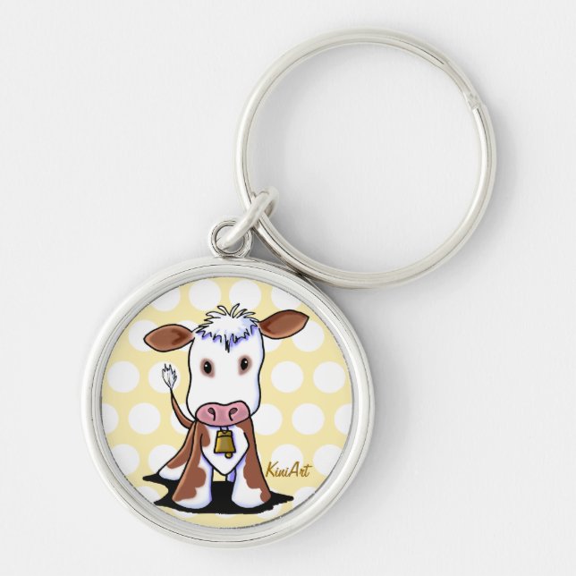Porte-clés KiniArt Cow Keychain (Devant)