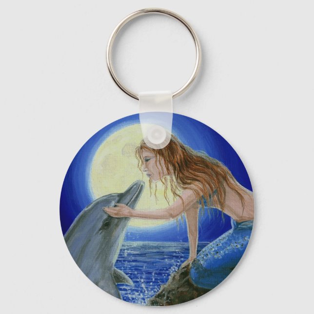 Porte-clés Kiss Me Mermaid & Dolphin Imaginaire porte - clé (Recto)