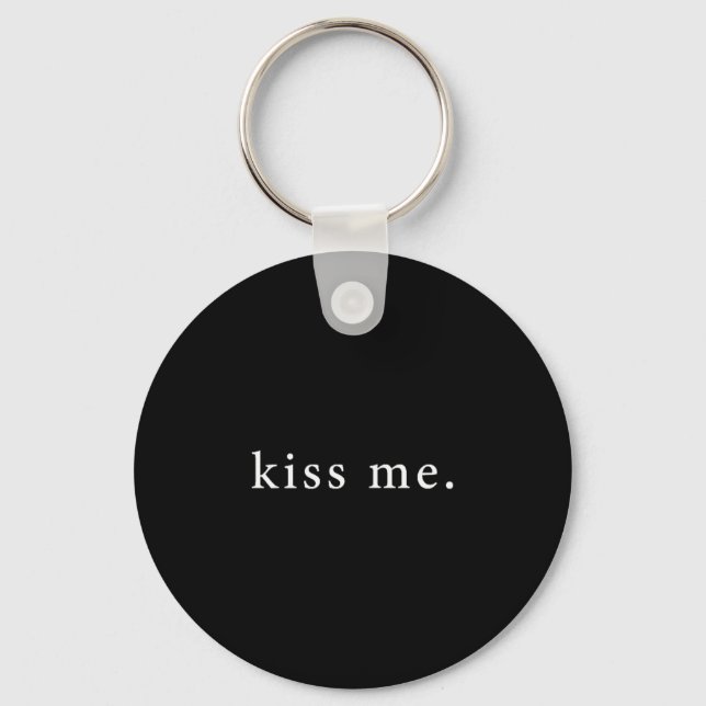 Porte-clés Kiss Me Valentine's Day Minimalist  (Recto)