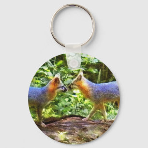 PORTE-CLÉS KISSING FOX PORTE - CLÉ
