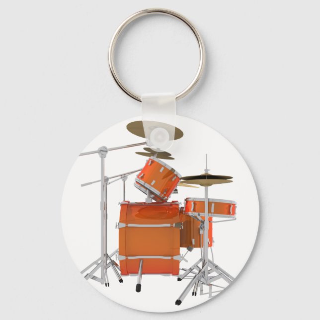 Porte-clés Kit de tambour orange : (Recto)