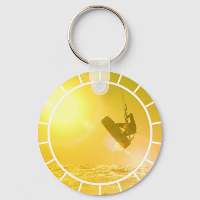 Porte-clés Kitesurfing Silhouette Keychain (Recto)
