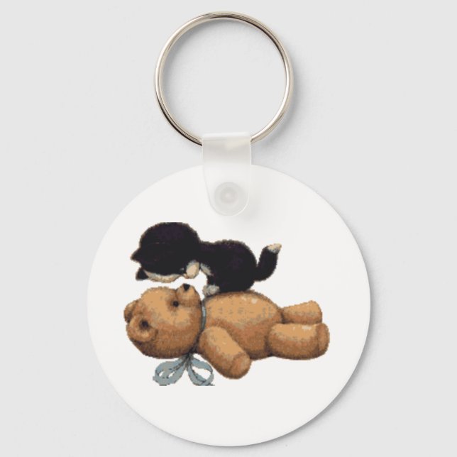 Porte-clés Kitten & Teddy Bear Gifts (Recto)