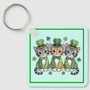 Porte-clés Kittens chanceux de la Saint-Patrick-47474