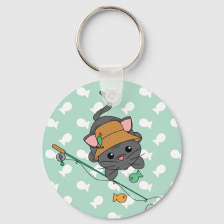 Porte-clés Kitty Fishing