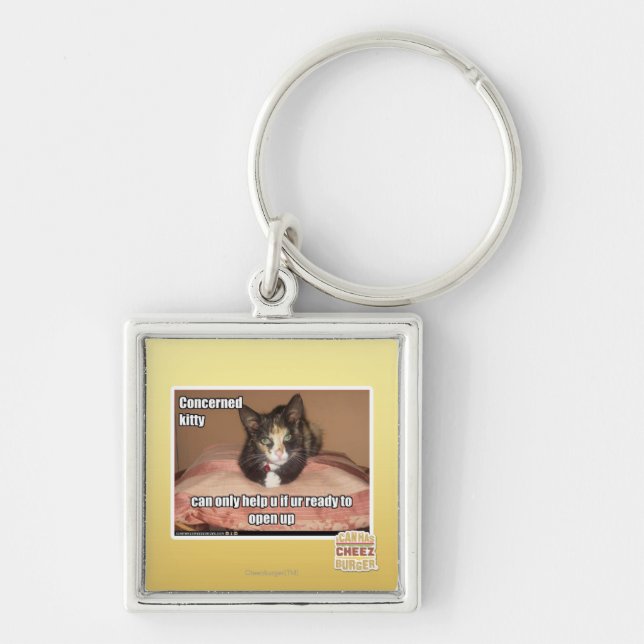 Porte-clés Kitty intéressé (Devant)