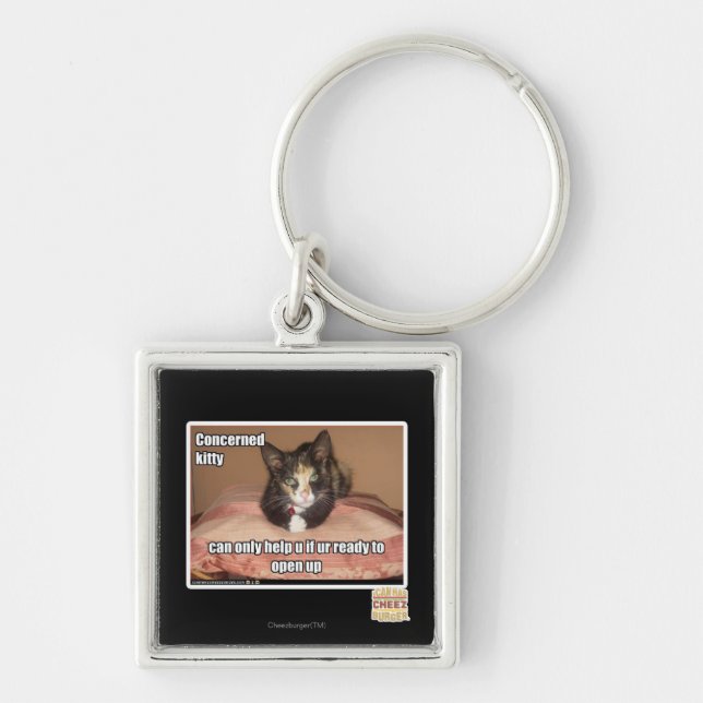 Porte-clés Kitty intéressé (Devant)