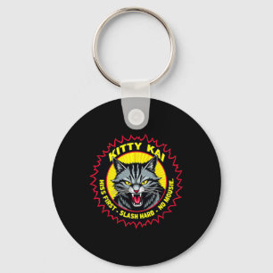 Porte-clés Kitty Kai - Siffler d'abord - Taillader fort - Pas