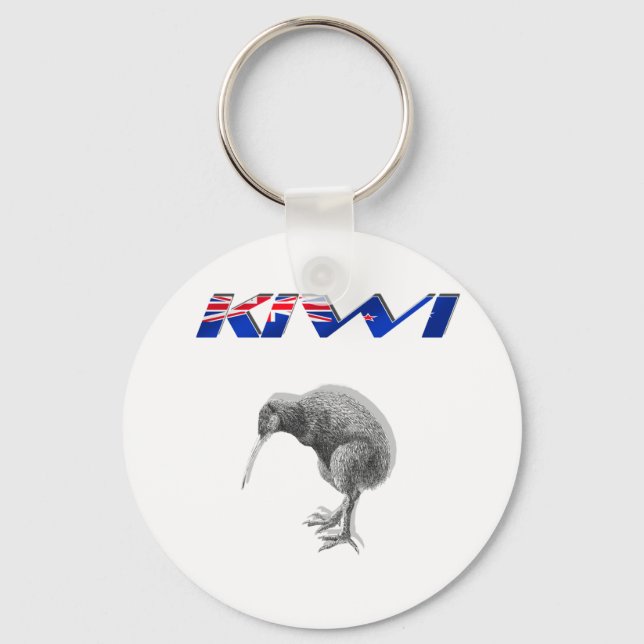 Porte-clés Kiwi Bird Nouvelle-Zélande logo (Recto)