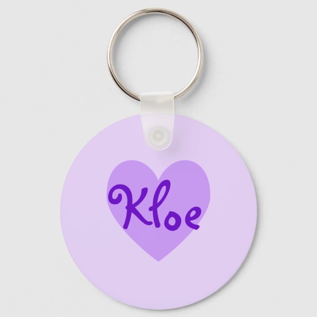 Porte-clés Kloe en violet (Recto)