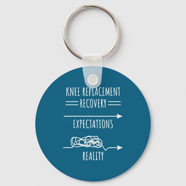 Porte-clés Knee Replacement Recovery Expectations Reality Sur (Recto)