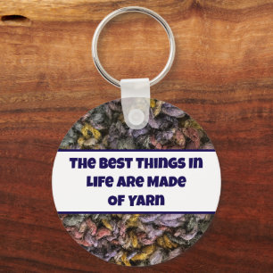 Porte-clés Knit Multicolor Yarn Photo Crafty Love Crafter