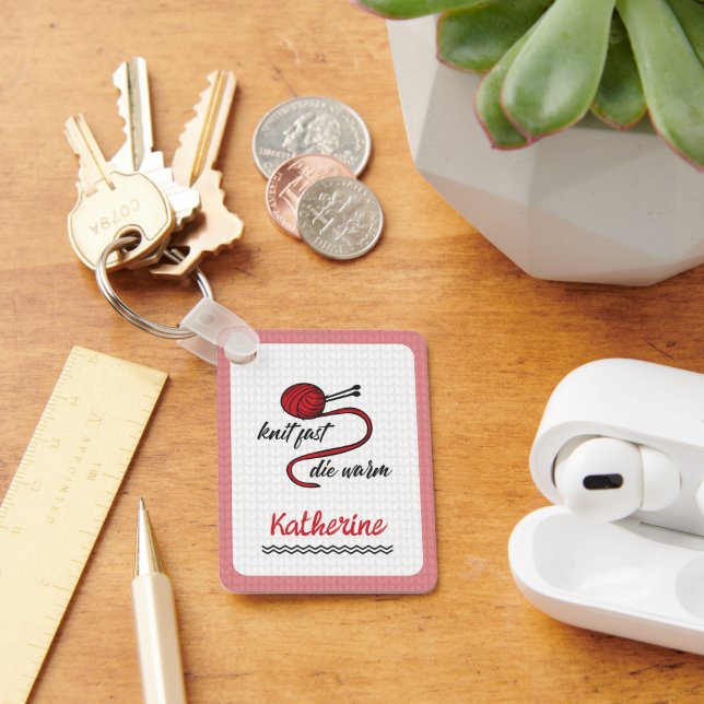 Porte-clés Knit Rouge Rapide, Mourir Chaud (Bureau)