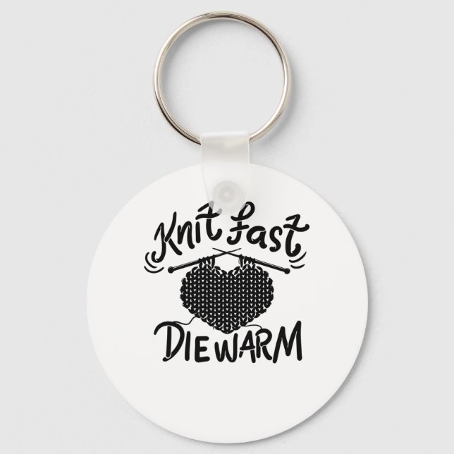 Porte-clés Knitting Funny Knitter (Recto)