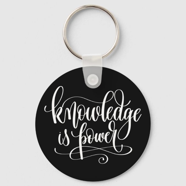 Porte-clés Knowledge is Power (Recto)