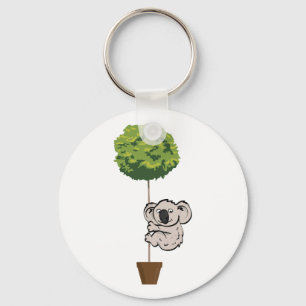 Porte-clés Koala mignon sur l'arbre