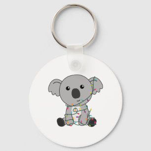 Porte-clés Koala Noël Neige Animaux d'hiver Koalas
