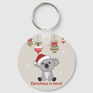 Porte-clés Koala Noël Neige Animaux d'hiver Koalas Keychai