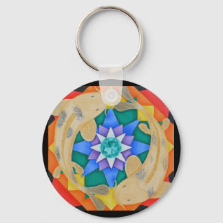 Porte-clés Koi Fish et Lotus Porte - clé