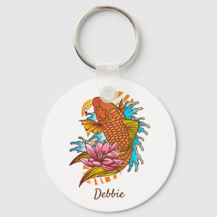 Porte-clés Koi Goldfish Accueil Décor Porte - clé Asiatique