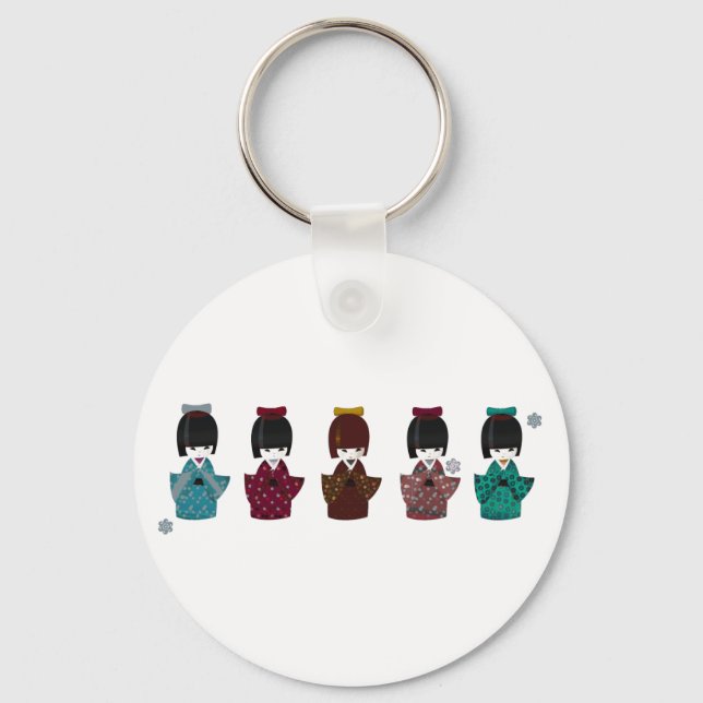 Porte-clés kokeshi (Recto)