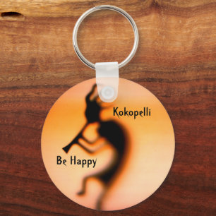 Porte-clés Kokopelli Be Happy Inspirational