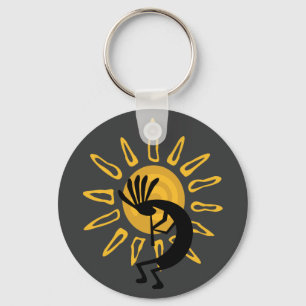 Porte-clés Kokopelli Gold Sun Porte - clé sud-ouest