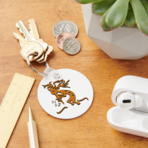 Porte-clés Kokopelli Merrymaker Notes musicales