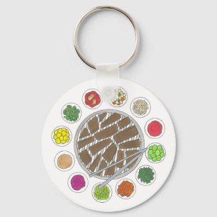 Porte-clés Korean BBQ Barbecue Roast Bulgogi Banchan Food